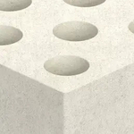 Perforated sand-lime bricks